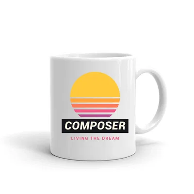 Composer Retro Sunset mug preview