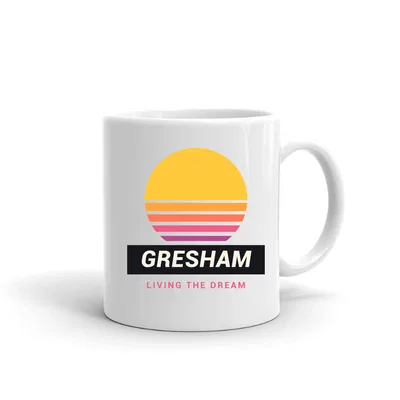 Gresham Retro Sunset mug preview