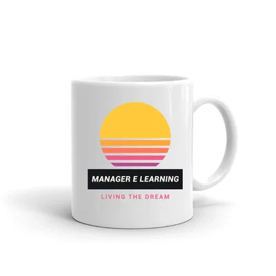 Manager E Learning Retro Sunset mug preview