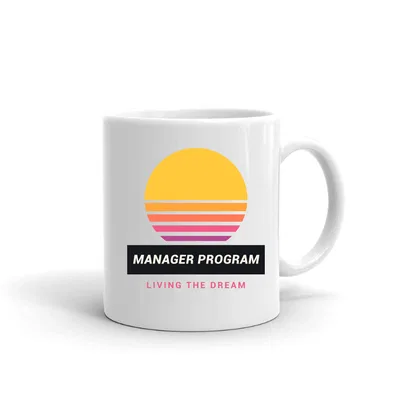 Manager Program Retro Sunset mug preview