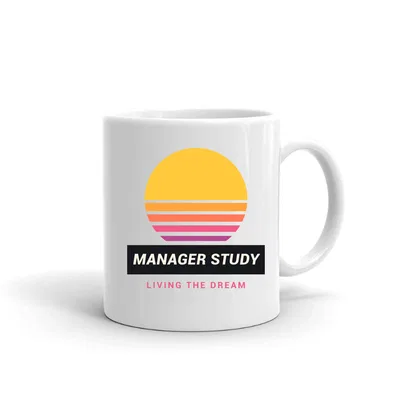 Manager Study Retro Sunset mug preview