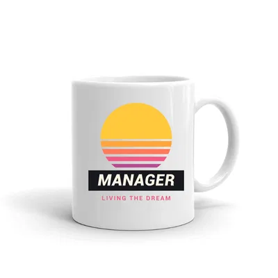 Manager Retro Sunset mug preview