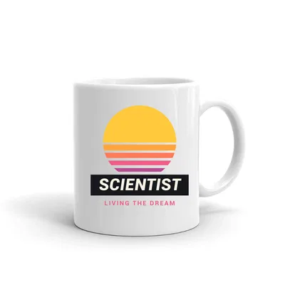 Scientist Retro Sunset mug preview