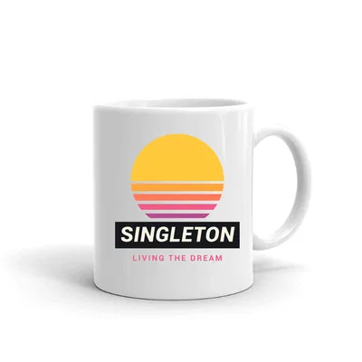 Singleton Retro Sunset mug preview