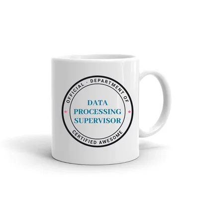 Official Department of Data Processing Supervisor Seal mug preview