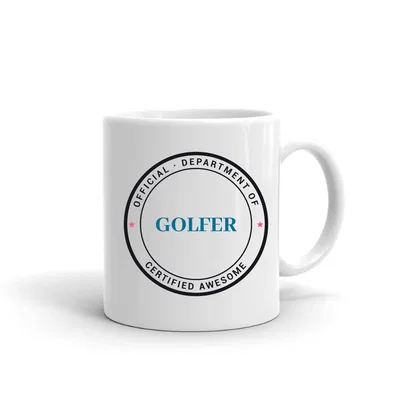Official Department of Golfer Seal mug preview