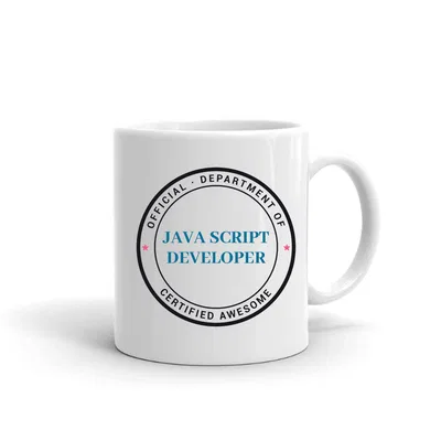 Official Department of Java Script Developer Seal mug preview