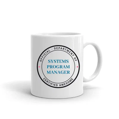 Official Department of Systems Program Manager Seal mug preview