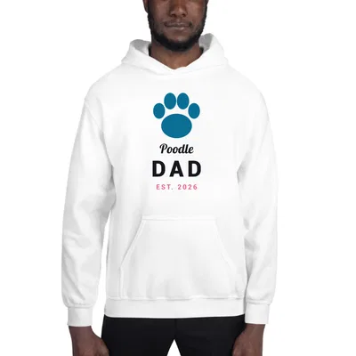Poodle Dad Paw hoodie preview