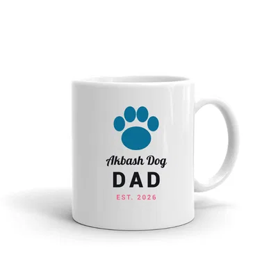 Akbash Dog Dad Paw mug preview