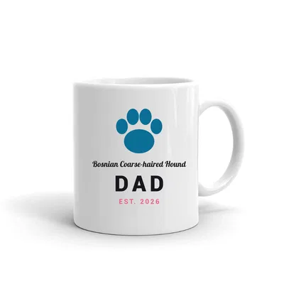 Bosnian Coarse-haired Hound Dad Paw mug preview