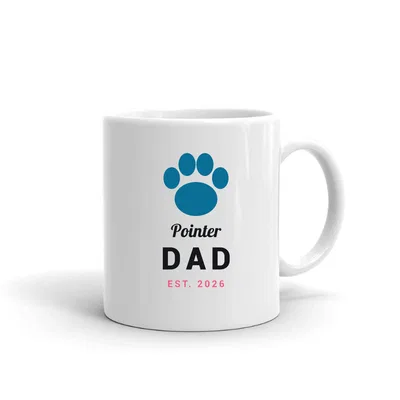 Pointer Dad Paw mug preview