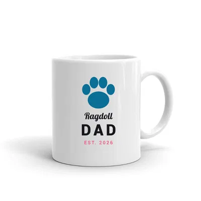 Ragdoll Dad Paw mug preview