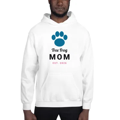 Tree Frog Mom Paw hoodie preview