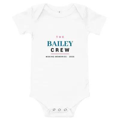 The Bailey Crew onesie preview