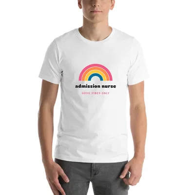 Admission Nurse Groovy Rainbow tee preview