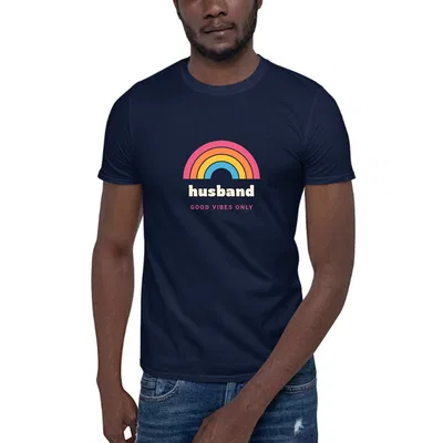 Husband Groovy Rainbow dark tee preview