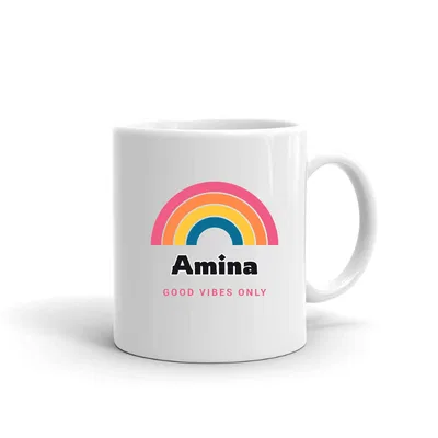 Amina Groovy Rainbow mug preview