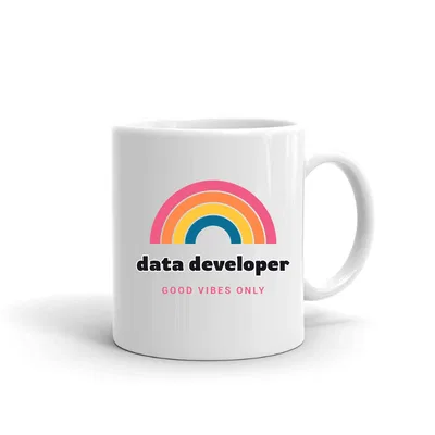 Data Developer Groovy Rainbow mug preview