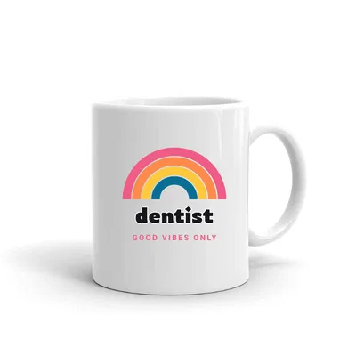 Dentist Groovy Rainbow mug preview