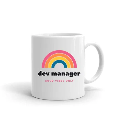 Dev Manager Groovy Rainbow mug preview