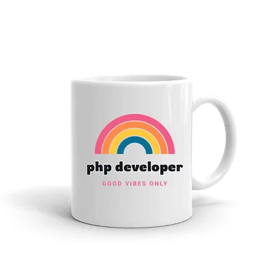 Php Developer Groovy Rainbow mug preview