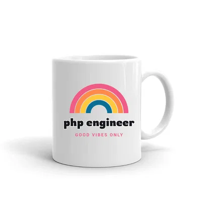 Php Engineer Groovy Rainbow mug preview