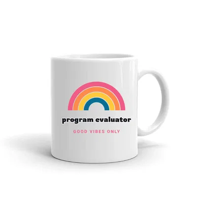 Program Evaluator Groovy Rainbow mug preview