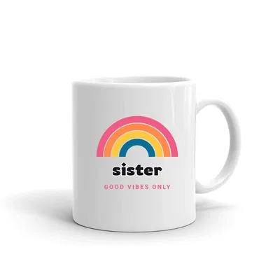 Sister Groovy Rainbow mug preview