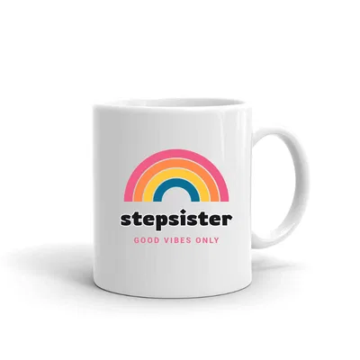 Stepsister Groovy Rainbow mug preview