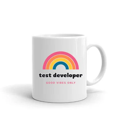 Test Developer Groovy Rainbow mug preview