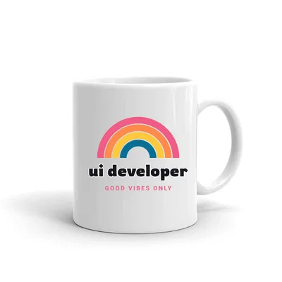 Ui Developer Groovy Rainbow mug preview