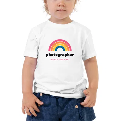 Photographer Groovy Rainbow kids tee preview
