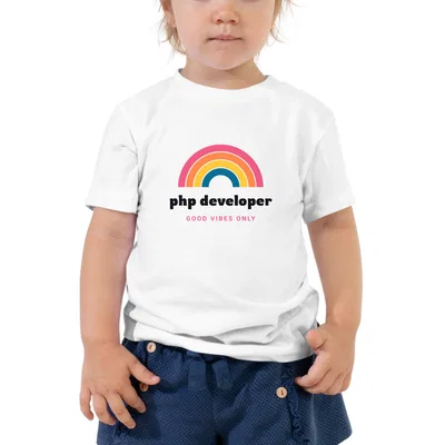 Php Developer Groovy Rainbow kids tee preview