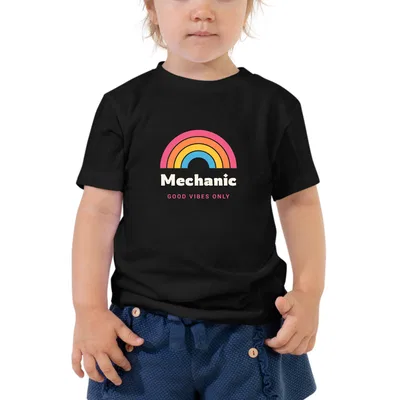 Mechanic Groovy Rainbow kids dark tee preview