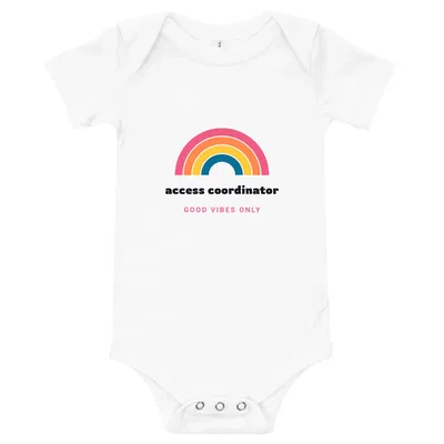 Access Coordinator Groovy Rainbow onesie preview