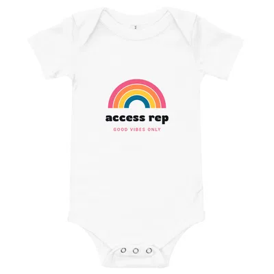 Access Rep Groovy Rainbow onesie preview