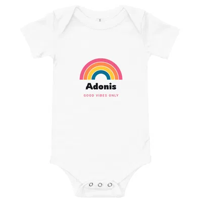 Adonis Groovy Rainbow onesie preview