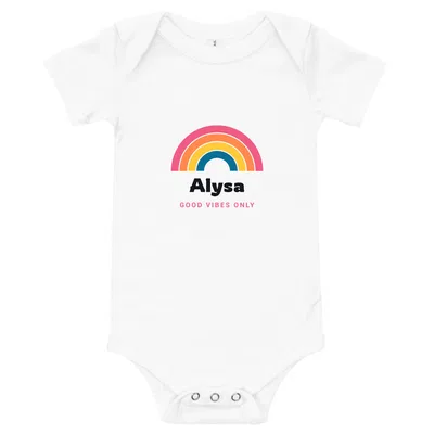 Alysa Groovy Rainbow onesie preview