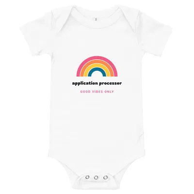 Application Processor Groovy Rainbow onesie preview