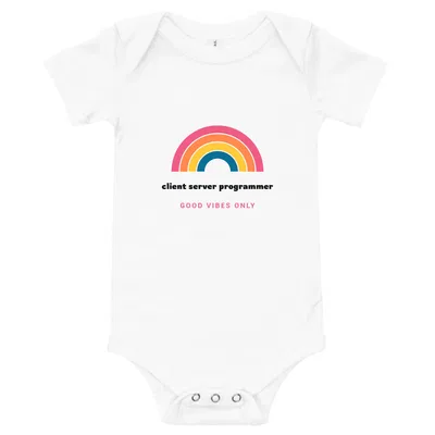 Client Server Programmer Groovy Rainbow onesie preview