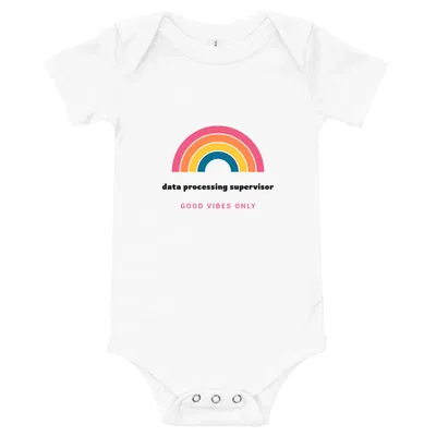 Data Processing Supervisor Groovy Rainbow onesie preview