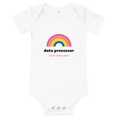 Data Processor Groovy Rainbow onesie preview