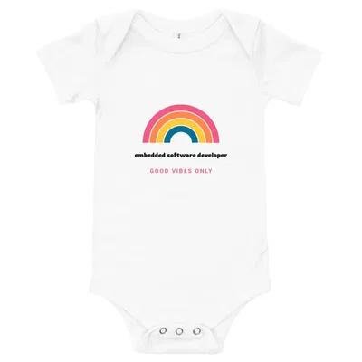 Embedded Software Developer Groovy Rainbow onesie preview