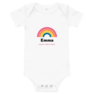 Emma Groovy Rainbow onesie preview