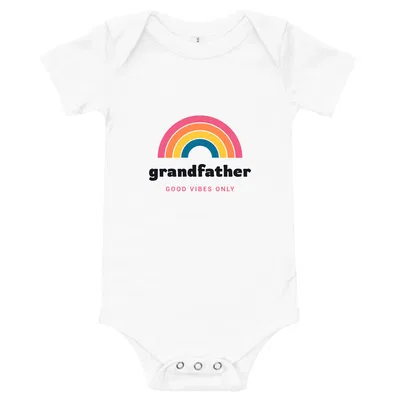Grandfather Groovy Rainbow onesie preview