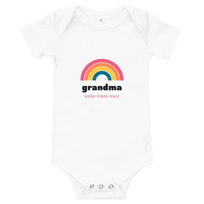 Grandma Groovy Rainbow onesie preview