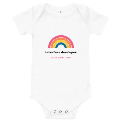 Interface Developer Groovy Rainbow onesie preview