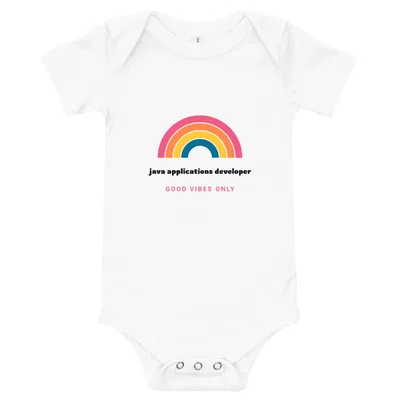 Java Applications Developer Groovy Rainbow onesie preview