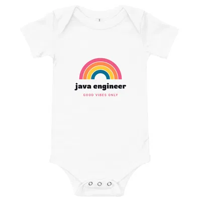 Java Engineer Groovy Rainbow onesie preview